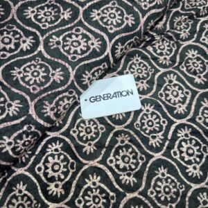 Black Blush Geometric Motif Print 2-Piece Unstitched Suit