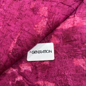 Fuchsia Abstract Textured Print 2-Piece Unstitched Suit