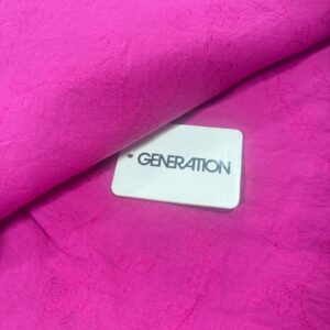 Hot Pink Tonal Floral Design 2-Piece Unstitched Suit
